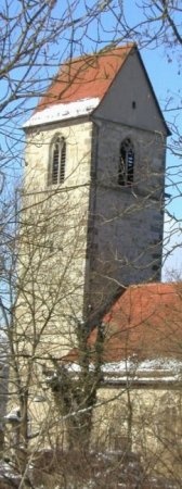 Clemenskirche - Kirchturm - Frühjahr 
2005